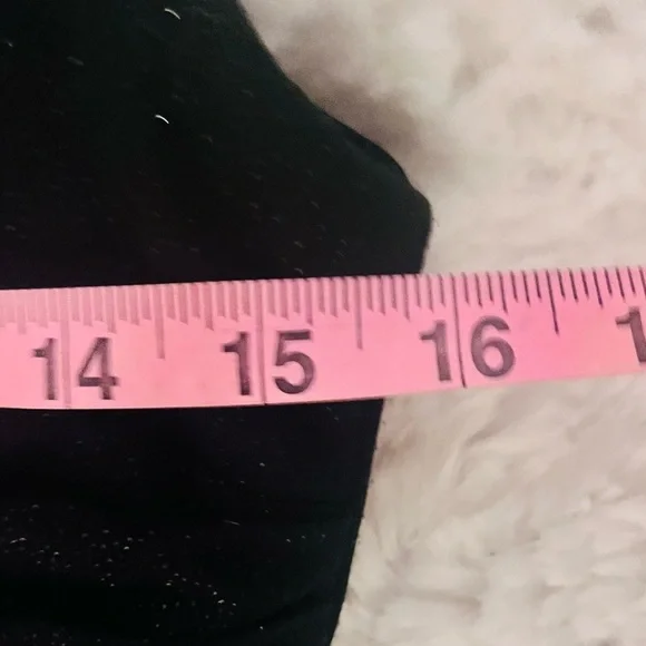 Beautiful 😍R&M Richards Empire Waist Black Sleeveless Sparkle Maxi Dress size 8 - Picture 13 of 15